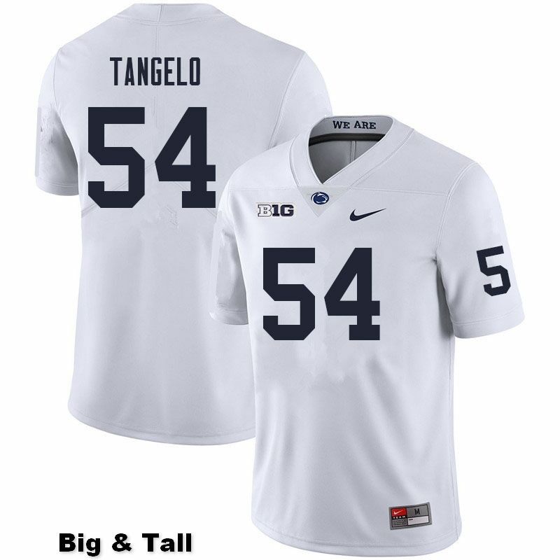 NCAA Nike Men's Penn State Nittany Lions Derrick Tangelo #54 College Football Authentic Big & Tall White Stitched Jersey DRL6398NP